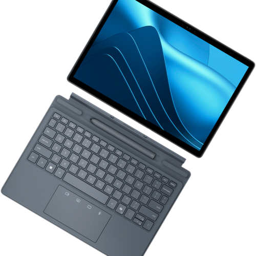 View forward-facing Latitude 7350 Detachable Collaboration Keyboard - US English