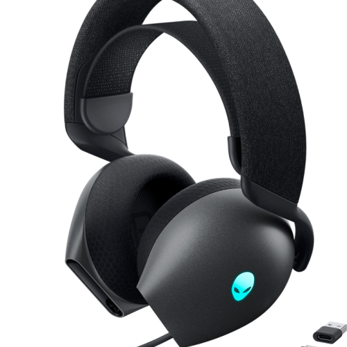 View Dark Color of the Alienware Tri Mode Wireless Gaming Headset
