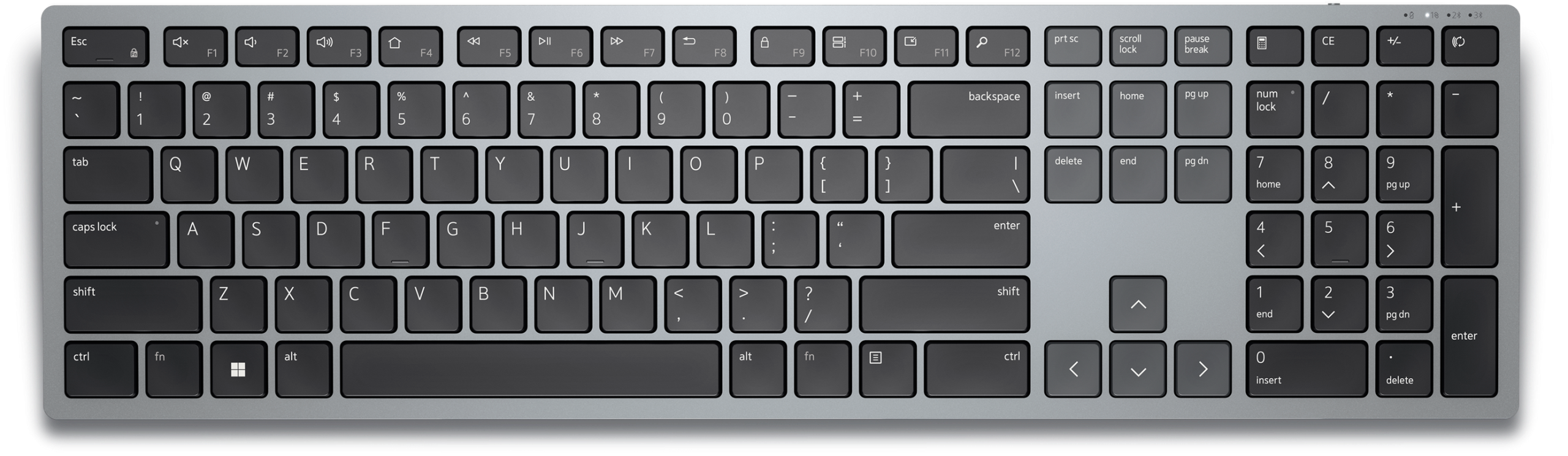 View top-down Dell Pro Plus Keyboard - KB700