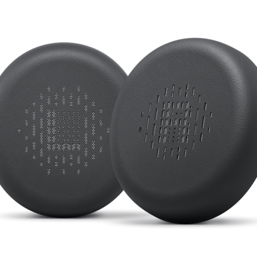 View forward-facing Dell Pro Plus Wired/Wireless Headset Ear Cushions – HE524